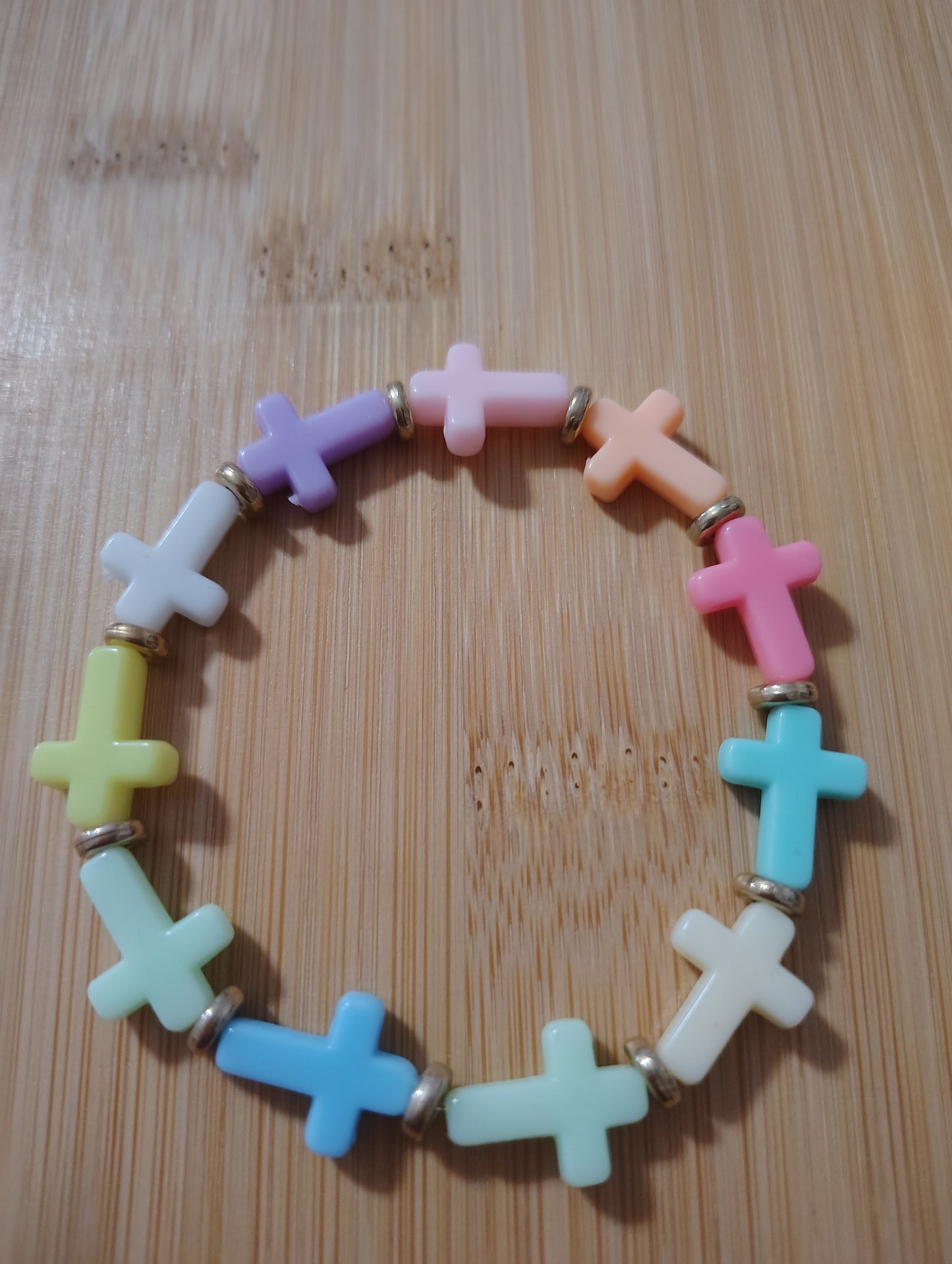 Neon Cross Bracelet