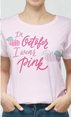In October I wear Pink