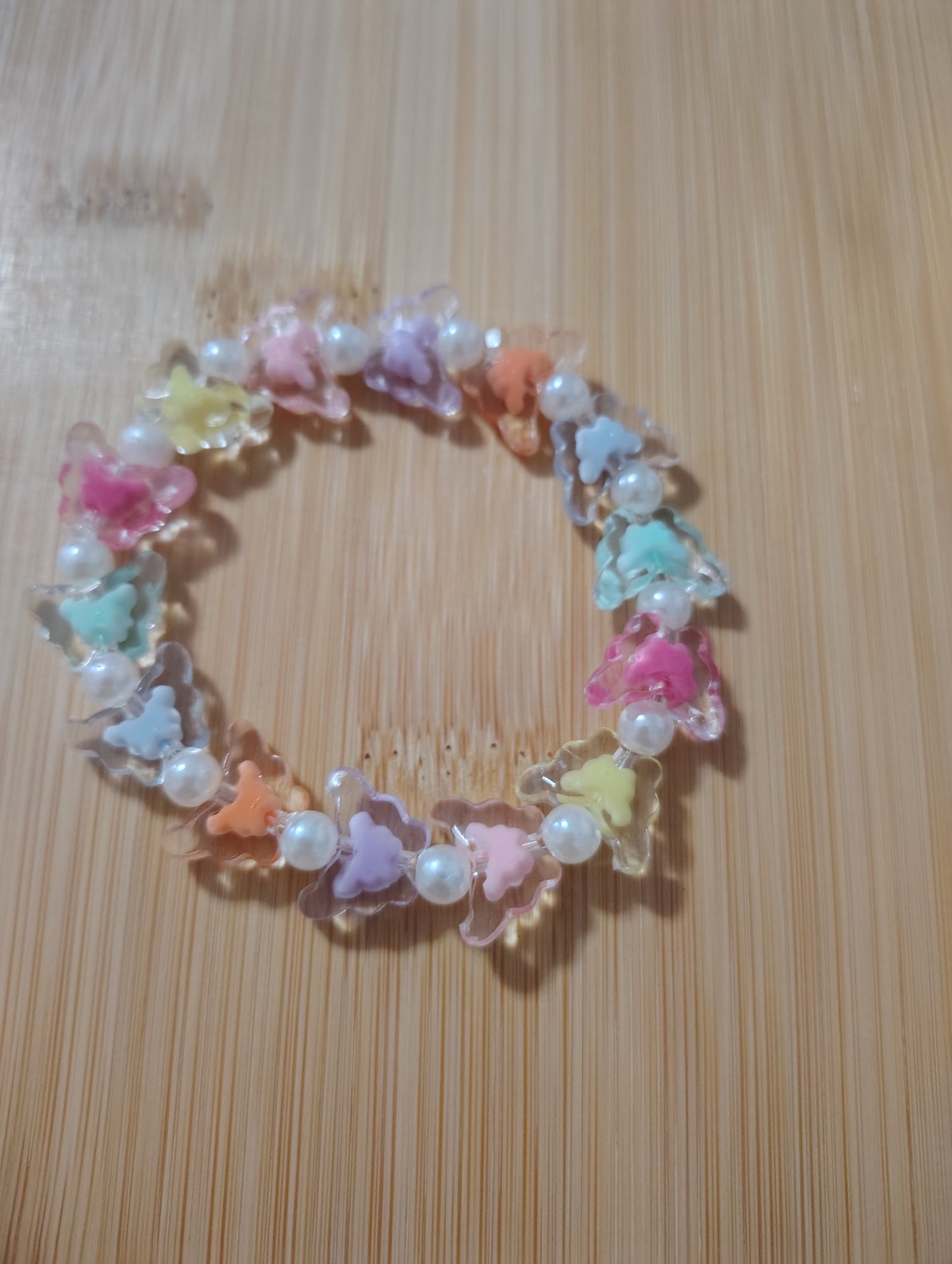 Beautiful Rainbow Butterfly Bracelet
