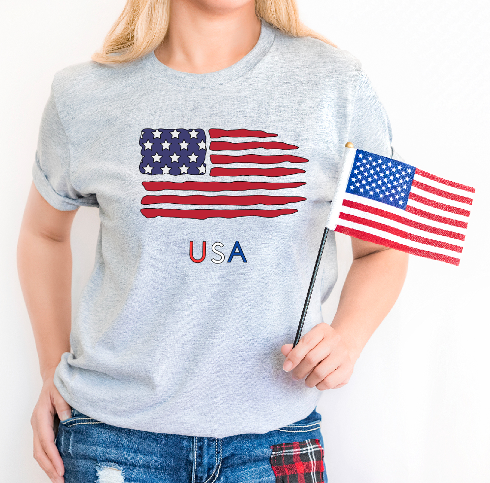 USA American Flag Tee