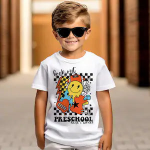 Look Out  Preschool Here I Come (Boy) School Tee