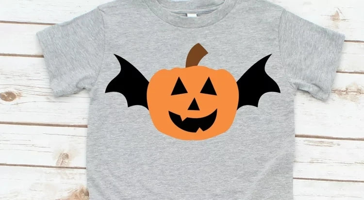 Cute Kids Jack O Lantern Bat (Halloween)