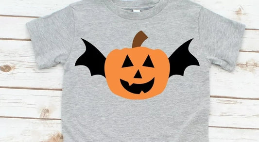 Cute Kids Jack O Lantern Bat (Halloween)