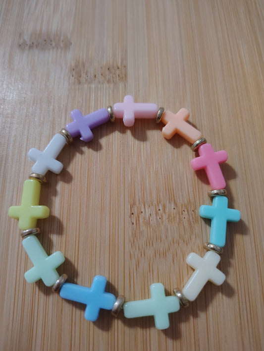 Neon Cross Bracelet